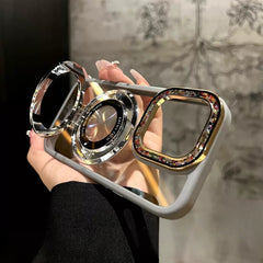 Colorful Glazed Camera Frame Magnetic iPhone Case