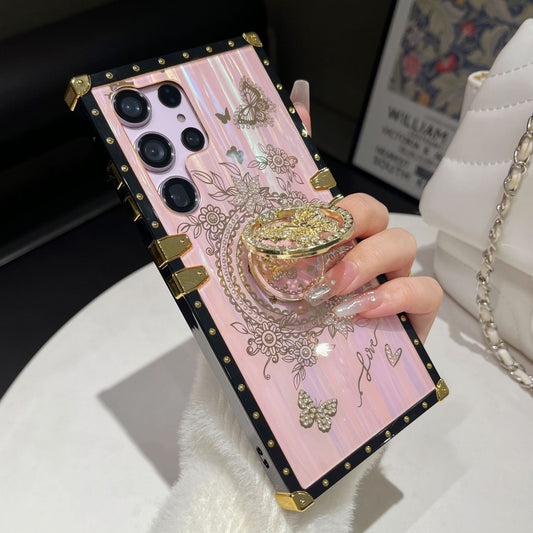 Dream Aurora Butterfly Diamond Stand Samsung Case