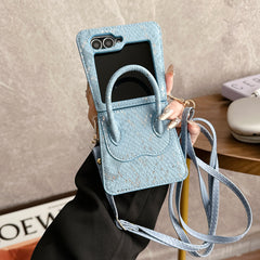Snake Pattern Handbag Samsung Galaxy Z Flip Case