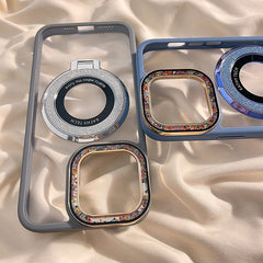 Colorful Glazed Camera Frame Magnetic iPhone Case