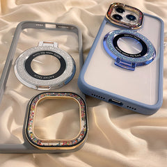 Colorful Glazed Camera Frame Magnetic iPhone Case