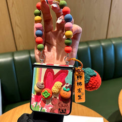 3D Persimmon & Peanut Samsung Flip Case