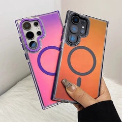 Metal Bezel Colorful Magnetic Samsung Case