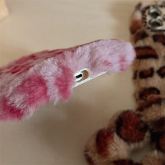 Leopard Furry Kickstand iPhone Case