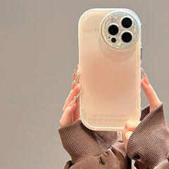 Gradient blush smudged iPhone case