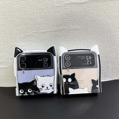 Cartoon Cat Samsung Flip Case