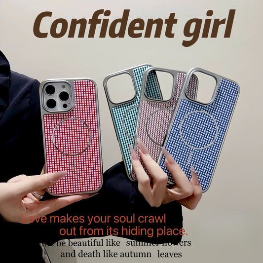 Dopamine Checkered MagSafe iPhone Case