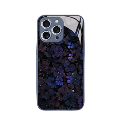 Starry Night Flowers Dark Style iPhone Case