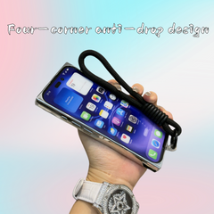 Square Electroplated Weave Pattern iPhone Case