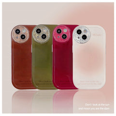 Gradient blush smudged iPhone case