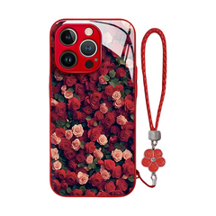 Full Screen Rose Bush iPhone Case
