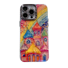 Oil Painting Castle Blu-ray iPhone Case