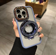 Colorful Glazed Camera Frame Magnetic iPhone Case