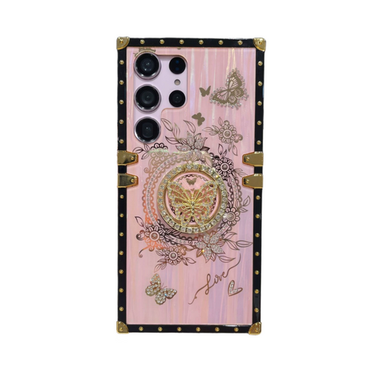 Dream Aurora Butterfly Diamond Stand Samsung Case