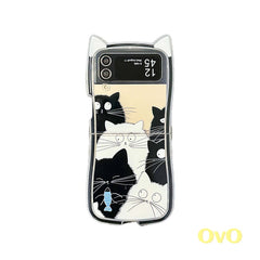Cartoon Cat Samsung Flip Case