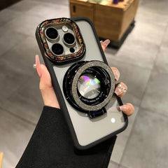 Colorful Glazed Camera Frame Magnetic iPhone Case