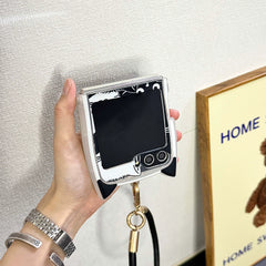 Cartoon Cat Samsung Flip Case