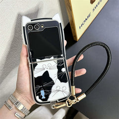 Cartoon Cat Samsung Flip Case