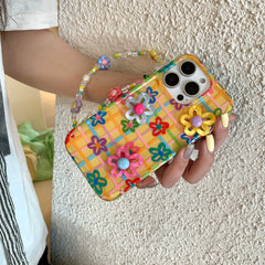 Dopamine Gingham Floral iPhone Case