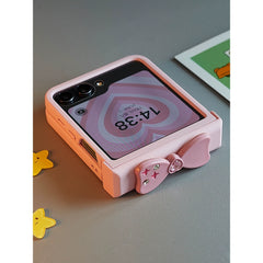 Heart-Shaped Bow Case for Samsung Galaxy Z Flip Series