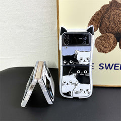 Cartoon Cat Samsung Flip Case