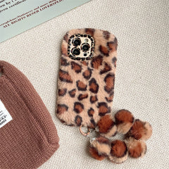 Leopard Furry Kickstand iPhone Case