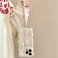 Creamy White Pearl Floral Phone Case