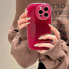 Gradient blush smudged iPhone case