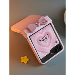 Heart-Shaped Bow Case for Samsung Galaxy Z Flip Series