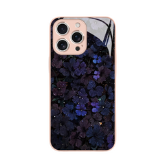 Starry Night Flowers Dark Style iPhone Case