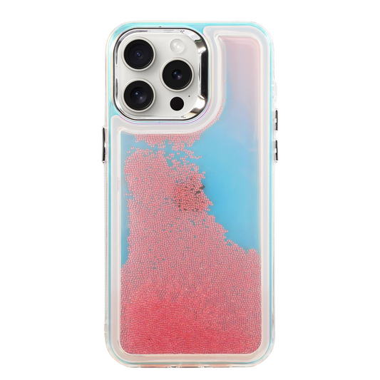Colorful Glass Bead Quicksand iPhone Case