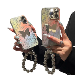Colorful mirror butterfly iPhone case