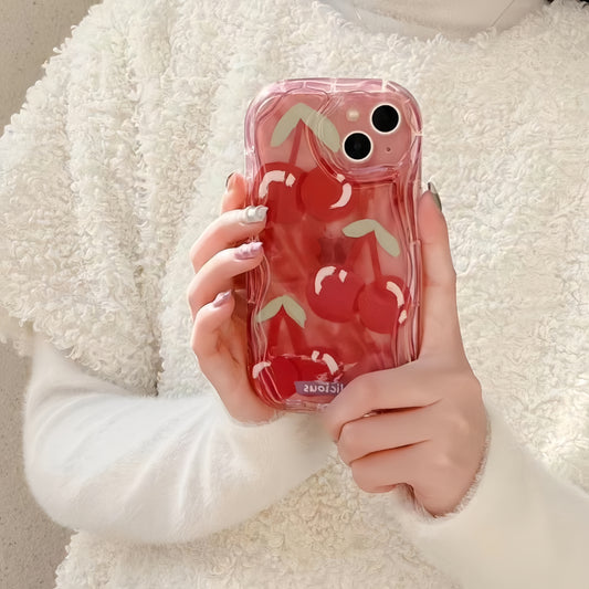 Cream Edge Cherry iPhone Case