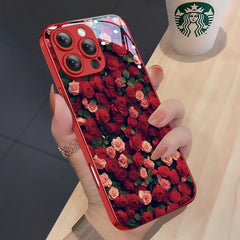 Full Screen Rose Bush iPhone Case