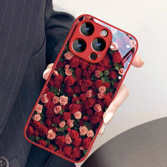 Full Screen Rose Bush iPhone Case